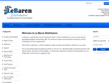 Tablet Screenshot of lebarondistributors.com